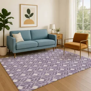 Luxury Washable Indoor/Outdoor The Reserve Plum 8\' x 10\' Rug
