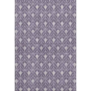 Luxury Washable Indoor/Outdoor The Reserve Plum 8\' x 10\' Rug