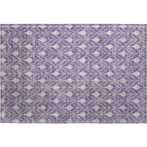 Luxury Washable Indoor/Outdoor The Reserve Plum Rug