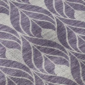 Luxury Washable Indoor/Outdoor The Reserve Plum 8\' x 10\' Rug