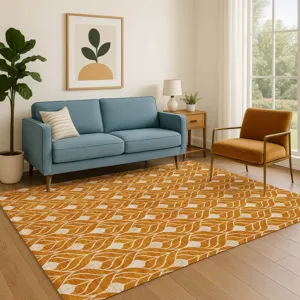 Luxury Washable Indoor/Outdoor The Reserve Terracotta 10\' x 14\' Rug