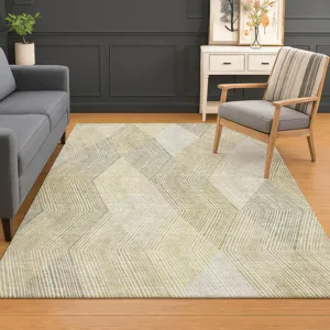 Luxury Washable Indoor/Outdoor The Reserve Beige 10\' x 14\' Rug