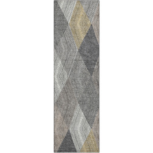 Luxury Washable Indoor/Outdoor The Reserve Charcoal 2'3
