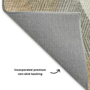 Luxury Washable Indoor/Outdoor The Reserve Copper 10\' x 14\' Rug