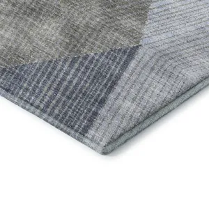 Luxury Washable Indoor/Outdoor The Reserve Denim 5\' x 7\'6\" Rug