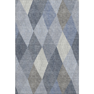 Luxury Washable Indoor/Outdoor The Reserve Denim Rug