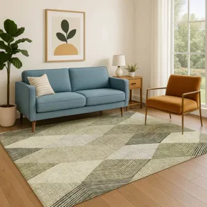 Luxury Washable Indoor/Outdoor The Reserve Fern 10\' x 14\' Rug