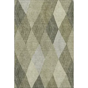 Luxury Washable Indoor/Outdoor The Reserve Fern 10\' x 14\' Rug