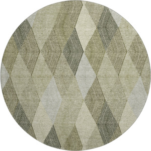 Luxury Washable Indoor/Outdoor The Reserve Fern 8' x 8' Round Rug