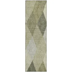 Luxury Washable Indoor/Outdoor The Reserve Fern 2\'3\" x 7\'6\" Runner Rug