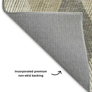 Luxury Washable Indoor/Outdoor The Reserve Wheat 8\' x 10\' Rug