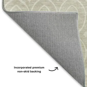 Luxury Washable Indoor/Outdoor The Reserve Beige 2\'6\" x 3\'10\" Rug