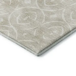 Luxury Washable Indoor/Outdoor The Reserve Beige 2\'6\" x 3\'10\" Rug