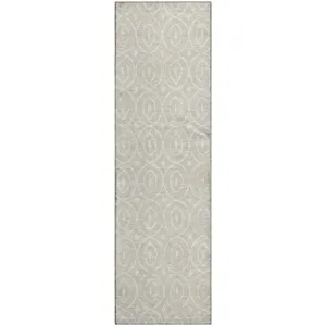 Luxury Washable Indoor/Outdoor The Reserve Beige 2\'3\" x 7\'6\" Runner Rug