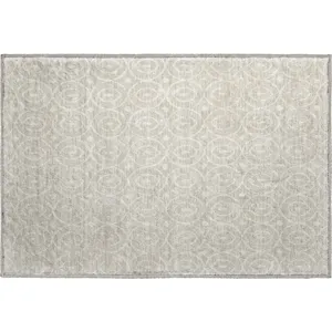 Luxury Washable Indoor/Outdoor The Reserve Beige 1\'8\" x 2\'6\" Rug