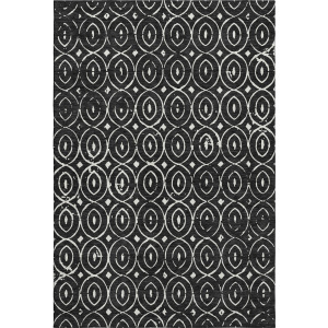 Luxury Washable Indoor/Outdoor The Reserve Black Rug