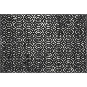 Luxury Washable Indoor/Outdoor The Reserve Black Rug