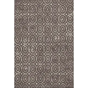 Luxury Washable Indoor/Outdoor The Reserve Brown 2\'6\" x 3\'10\" Rug