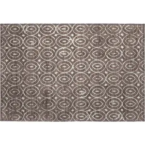 Luxury Washable Indoor/Outdoor The Reserve Brown 1\'8\" x 2\'6\" Rug