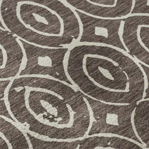Luxury Washable Indoor/Outdoor The Reserve Brown 2\'6\" x 3\'10\" Rug