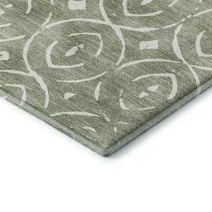 Luxury Washable Indoor/Outdoor The Reserve Fern 2\'3\" x 7\'6\" Runner Rug