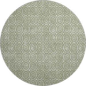 Luxury Washable Indoor/Outdoor The Reserve Fern 8' x 8' Round Rug