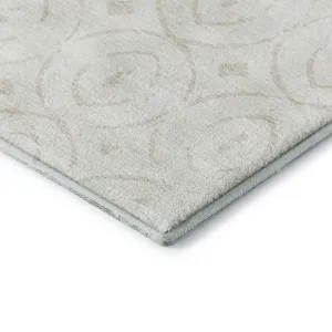 Luxury Washable Indoor/Outdoor The Reserve Ivory 5\' x 7\'6\" Rug