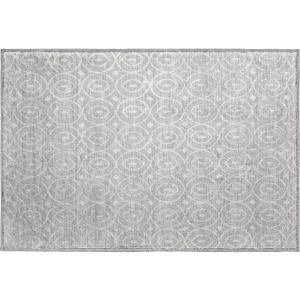 Luxury Washable Indoor/Outdoor The Reserve Silver Rug