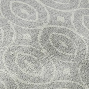 Luxury Washable Indoor/Outdoor The Reserve Silver 2\'6\" x 3\'10\" Rug