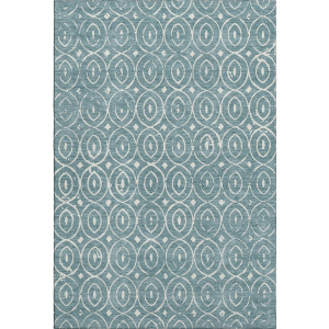 Luxury Washable Indoor/Outdoor The Reserve Turquoise Rug