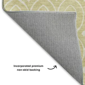 Luxury Washable Indoor/Outdoor The Reserve Wheat 5\' x 7\'6\" Rug