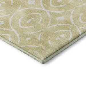Luxury Washable Indoor/Outdoor The Reserve Wheat 5\' x 7\'6\" Rug