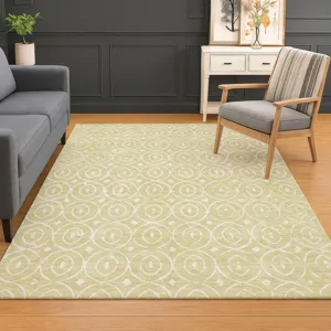 Luxury Washable Indoor/Outdoor The Reserve Wheat 5\' x 7\'6\" Rug
