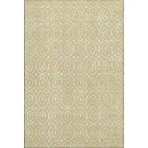 Luxury Washable Indoor/Outdoor The Reserve Wheat 5\' x 7\'6\" Rug