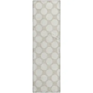 Luxury Washable Indoor/Outdoor The Reserve Beige 2\'3\" x 7\'6\" Runner Rug