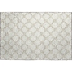 Luxury Washable Indoor/Outdoor The Reserve Beige 1\'8\" x 2\'6\" Rug