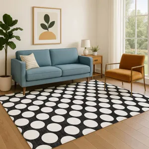 Luxury Washable Indoor/Outdoor The Reserve Black 9\' x 12\' Rug
