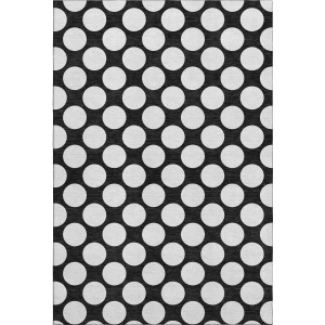 Luxury Washable Indoor/Outdoor The Reserve Black Rug