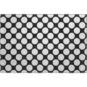 Luxury Washable Indoor/Outdoor The Reserve Black Rug