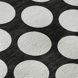 Luxury Washable Indoor/Outdoor The Reserve Black 9\' x 12\' Rug