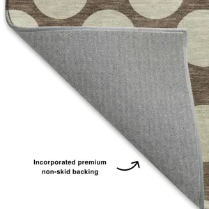 Luxury Washable Indoor/Outdoor The Reserve Coffee 8\' x 10\' Rug