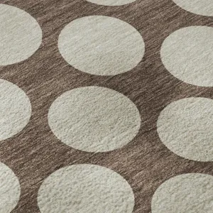 Luxury Washable Indoor/Outdoor The Reserve Coffee 8\' x 10\' Rug