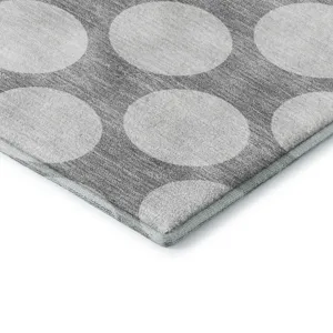 Luxury Washable Indoor/Outdoor The Reserve Gray 2\'6\" x 3\'10\" Rug