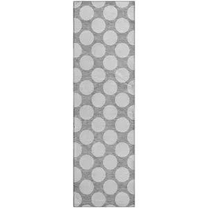 Luxury Washable Indoor/Outdoor The Reserve Gray 2\'3\" x 7\'6\" Runner Rug