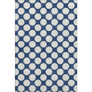 Luxury Washable Indoor/Outdoor The Reserve Navy Rug