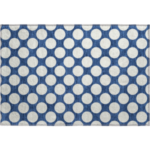 Luxury Washable Indoor/Outdoor The Reserve Navy Rug