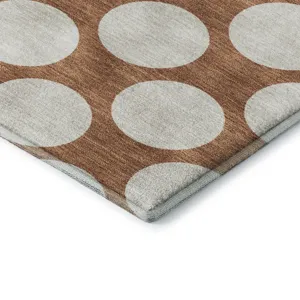 Luxury Washable Indoor/Outdoor The Reserve Paprika 3\' x 5\' Rug