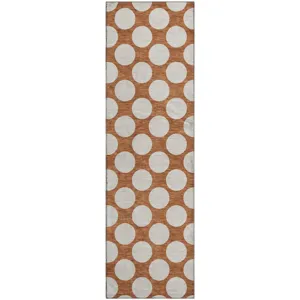 Luxury Washable Indoor/Outdoor The Reserve Paprika 2\'3\" x 7\'6\" Runner Rug