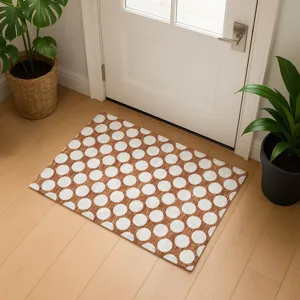 Luxury Washable Indoor/Outdoor The Reserve Paprika 1\'8\" x 2\'6\" Rug