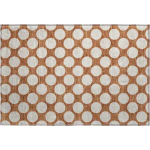 Luxury Washable Indoor/Outdoor The Reserve Paprika 1\'8\" x 2\'6\" Rug